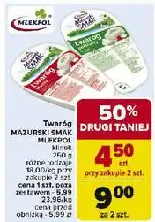 Carrefour Twaróg tłusty Mazurski Smak oferta