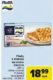 Carrefour Filety z mintaja marynatą śródziemnomorską Frosta oferta