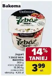 Carrefour Jogurt jabłko-pomarańcza Bakoma 7 Zbóż Men oferta
