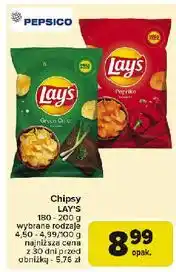 Carrefour Chipsy zielona cebulka Lay's oferta