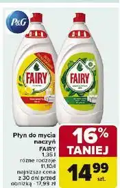 Carrefour Płyn do mycia naczyń apple Fairy oferta