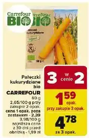 Carrefour Pałeczki kukurydziane Carrefour Bio oferta