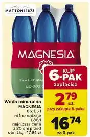 Carrefour Woda lekko gazowana Magnesia oferta