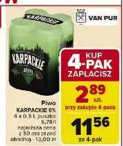 Carrefour Piwo Karpackie Jasne oferta