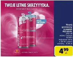 Carrefour Napój energetyczny biała brzoskwinia bez cukru Red Bull The Summer Edition oferta