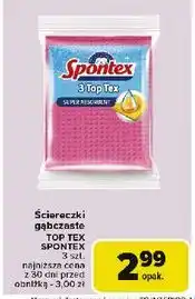 Carrefour Ściereczki gąbczaste top tex Spontex oferta