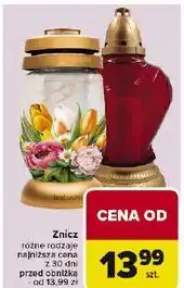 Carrefour Znicz szklany oferta