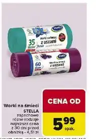 Carrefour Worki na śmieci z uszami fresh 35 l Stella oferta