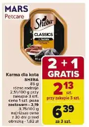 Carrefour Karma dla kota pate z wołowiną Sheba Classics oferta