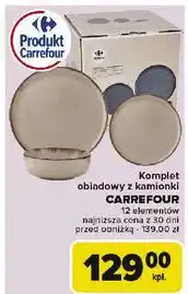 Carrefour Komplet obiadowy niebieski Carrefour oferta