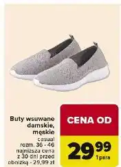 Carrefour Buty męskie wsuwane oferta
