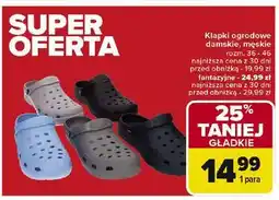 Carrefour Klapki ogrodowe fantazyjne męskie oferta