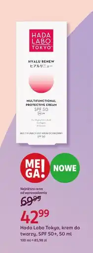 Rossmann Krem do twarzy spf50+ Hada Labo Tokyo oferta