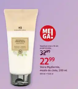 Rossmann Masło do ciała patchouli & white musk Stara Mydlarnia oferta