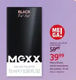 Rossmann Woda toaletowa Mexx Black Women oferta