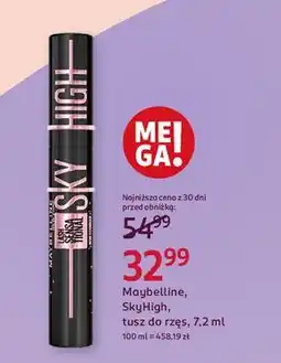 Rossmann Tusz do rzęs black Maybelline Lash Sensational Sky High oferta