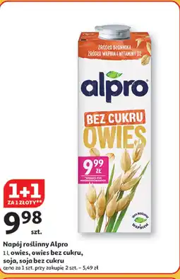 Auchan Napój sojowy bez cukru Alpro soya oferta