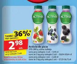 Auchan Jogurt truskawka-kiwi Danone activia oferta