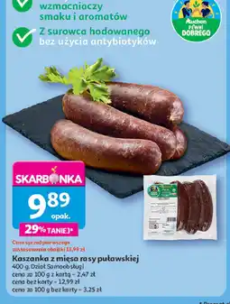 Auchan Kaszanka z mięsa rasy puławskiej Auchan pewni dobrego oferta