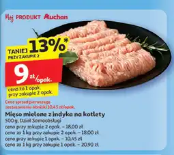 Auchan Mięso mielone na kotlety z indyka oferta