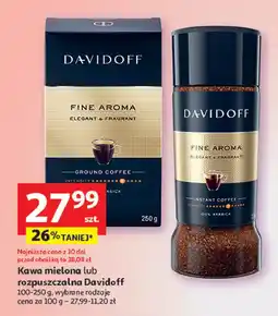 Auchan Kawa Davidoff cafe fine aroma oferta