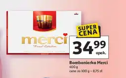 Auchan Bombonierka czerwona Storck merci oferta