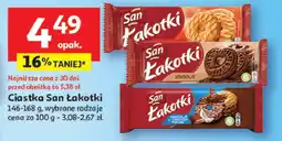 Auchan Ciastka maślane San łakotki oferta