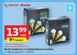 Auchan Lody o smaku śmietankowym Auchan oferta
