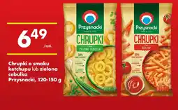 Biedronka Chrupki o smaku ketchupu lub zielona cebulka Przysnacki oferta