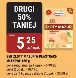 bi1 Ser złoty mazur w plastrach mlekpol oferta