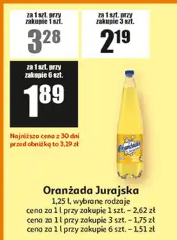 Auchan Napój żółty Jurajska Oranżada oferta