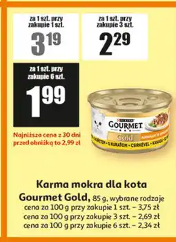 Auchan Karma dla kota kurczak Purina Gourmet Gold oferta
