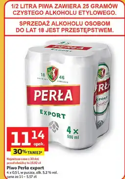 Auchan Piwo Perła Export oferta