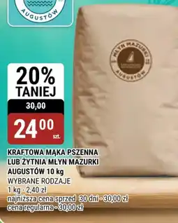 bi1 Mąka pszenna lub żytnia Młyn Mazurki Augustów oferta