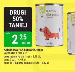 bi1 Karma dla psa lub kota oferta