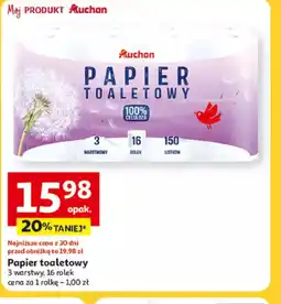 Auchan Papier toaletowy Auchan oferta