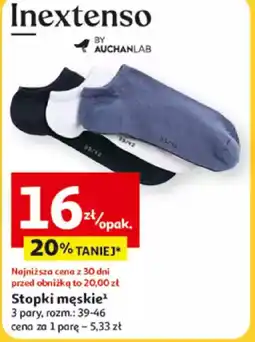 Auchan Stopki męskie Inextenso oferta