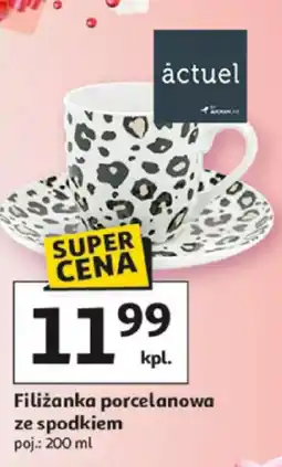 Auchan Filiżanka porcelanowa ze spodkiem Actuel oferta