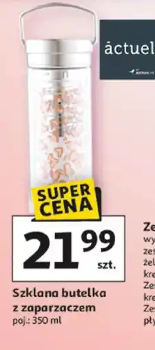 Auchan Szklana butelka z zaparzaczem oferta