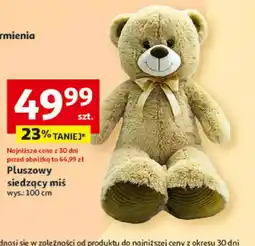 Auchan Pluszowy siedzący miś oferta