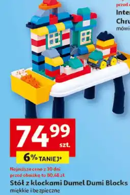 Auchan Stół z klockami Dumel Dumi Blocks oferta