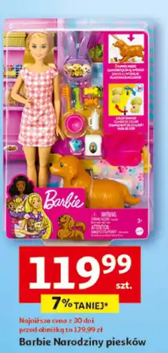 Auchan Barbie Narodziny piesków oferta