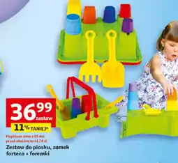 Auchan Zestaw do piasku, zamek forteca + foremki oferta