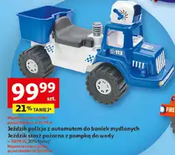 Auchan Jeździk policja z automatem do baniek mydlanych oferta