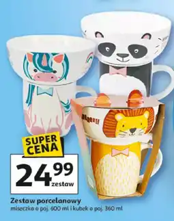 Auchan Zestaw porcelanowy oferta