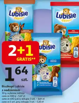 Auchan Biszkopt Lubisie z nadzieniem oferta