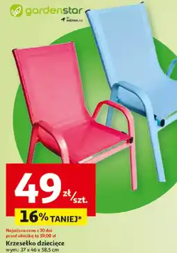 Auchan Krzesełko dziecięce Gardenstar oferta