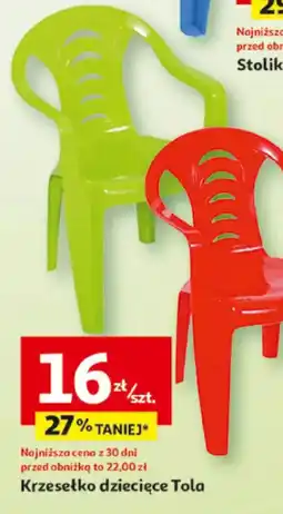 Auchan Krzesełko dziecięce Tola oferta