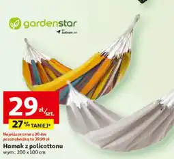 Auchan Hamak z policottonu Gardenstar oferta