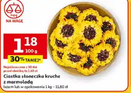 Auchan Ciastka słoneczka kruche z marmoladą oferta